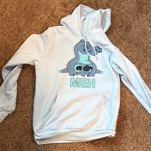 Disney Light Blue Stitch Hoodie